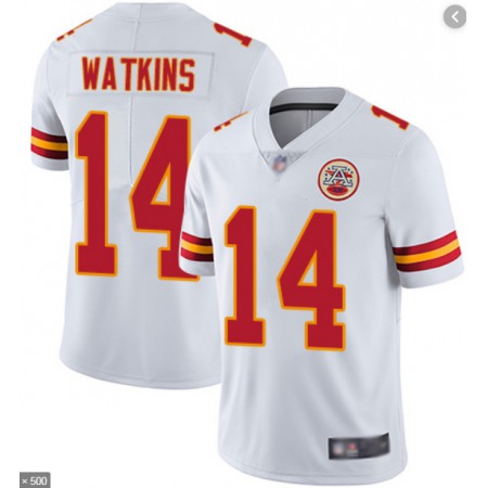 Youth Kansas City Chiefs #14 Sammy Watkins White Vapor Untouchable Limited Stitched NFL Jersey