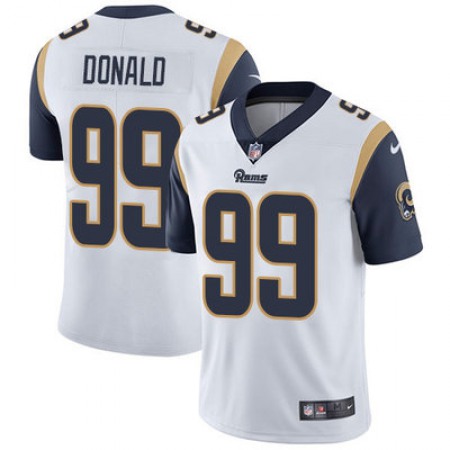 Youth Los Angeles Rams #99 Aaron Donald White Vapor Limited Stitched Jersey