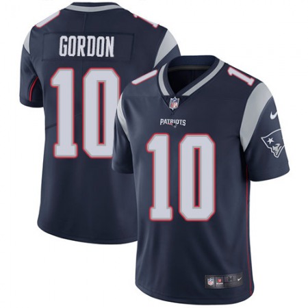 Youth Men's New England Patriots #10 Josh Gordon Navy Blue Vapor Untouchable Limited Stitched NFL Jersey