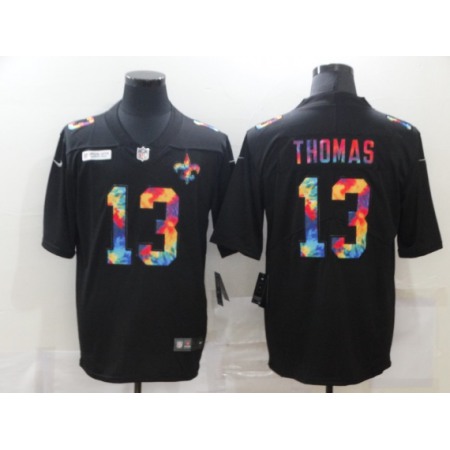 Youth New Orleans Saints #13 Michael Thomas Black Crucial Catch Limited Stitched NFL Jersey