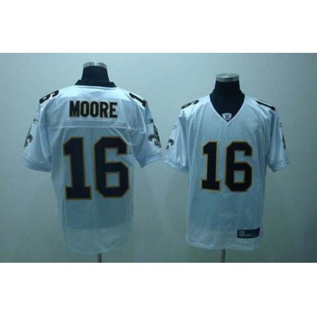Saints #16 Lance Moore White Stitched Youth NFL Jersey