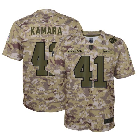 Youth New Orleans Saints #41 Alvin Kamara 2018 Camo Salute to Service Limited Stitched NFL Jersey