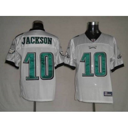 Eagles #10 DeSean Jackson White Stitched Youth NFL Jersey
