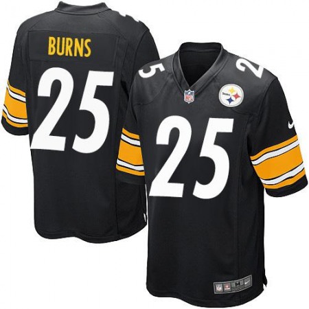 Nike Steelers #25 Artie Burns Black Team Color Youth Stitched NFL Elite Jersey