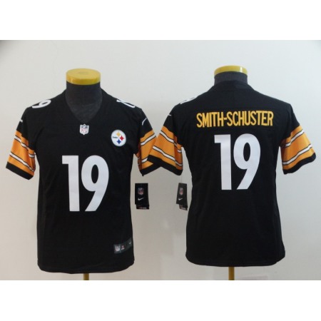 Youth Pittsburgh Steelers #19 JuJu Smith-Schuster Black Vapor Untouchable Limited Stitched NFL Jersey