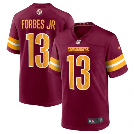 Youth Washington Commanders #13 Emmanuel Forbes 2022 Burgundy Stitched Football Jersey