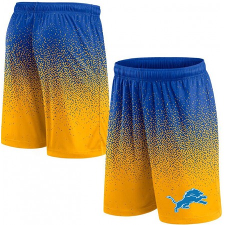 Men's Detroit Lions Royal/Yellow Ombre Shorts