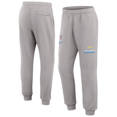 Men's Los Angeles Chargers Grey Chop Block Fleece Sweatpants