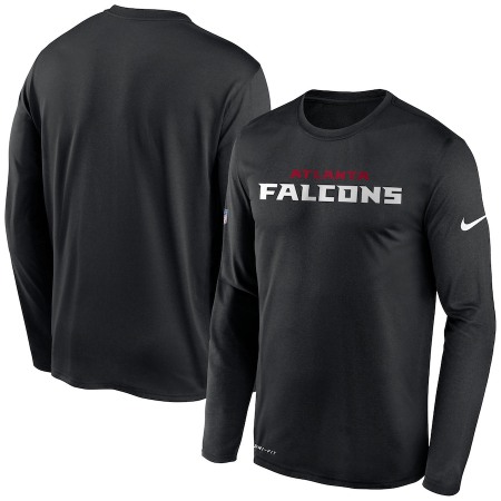 Men's Atlanta Falcons 2020 Black Sideline Impact Legend Performance Long Sleeve T-Shirt