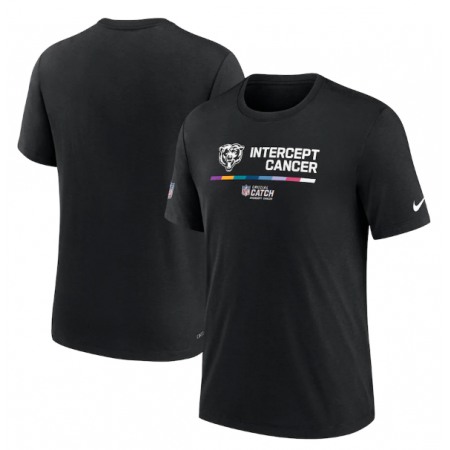 Men's Chicago Bears 2022 Black Crucial Catch Performance T-Shirt