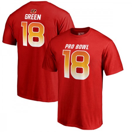Bengals #18 A.J. Green AFC Pro Line 2018 NFL Pro Bowl Red T-Shirt