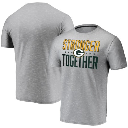 Men's Green Bay Packers Grey Stronger Together T-Shirt