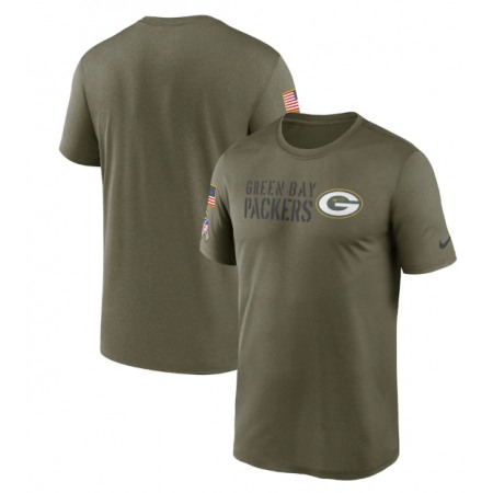 Men's Green Bay Packers Olive 2022 Salute to Service Legend Team T-Shirt