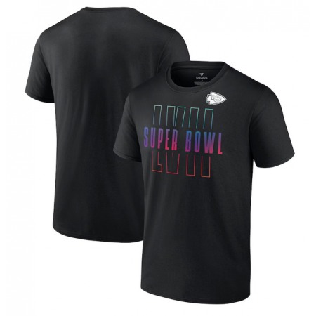 Men's Kansas City Chiefs Black Super Bowl LVII Open Sky T-Shirt