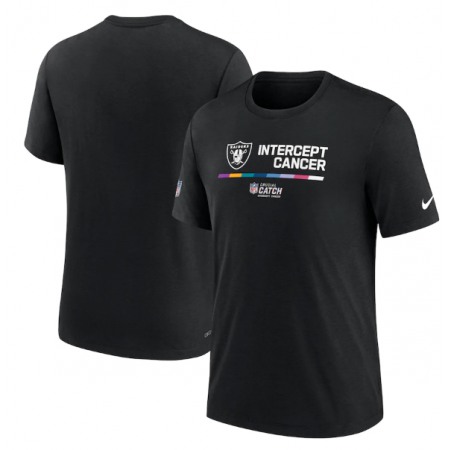 Men's Las Vegas Raiders 2022 Black Crucial Catch Performance T-Shirt