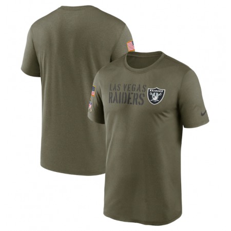 Men's Las Vegas Raiders Olive 2022 Salute to Service Legend Team T-Shirt