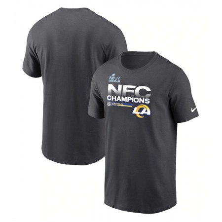 Men's Los Angeles Rams 2022 Black NFC Champions T-Shirt