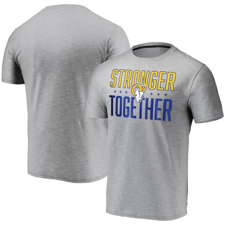 Men's Los Angeles Rams Grey Stronger Together T-Shirt
