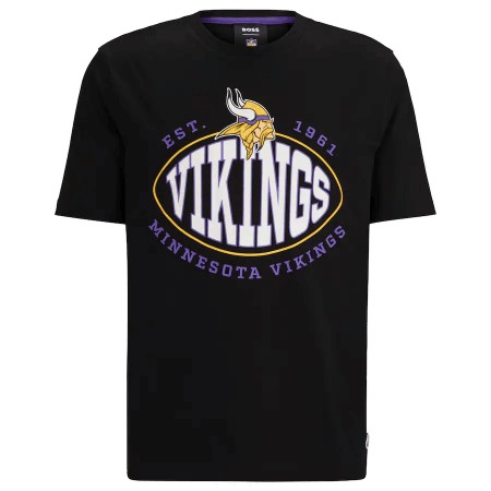 Men's Minnesota Vikings Black BOSS X Trap T-Shirt
