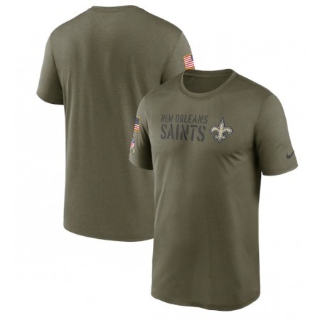 Men's New Orleans Saints Olive 2022 Salute to Service Legend Team T-Shirt
