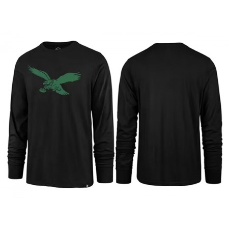 Men's Philadelphia Eagles Black Long Sleeve T-Shirt