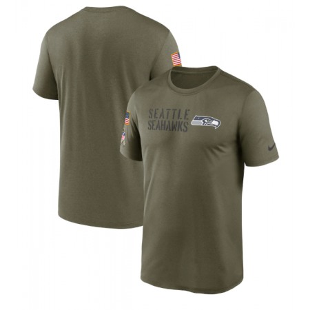 Men's Seattle Seahawks Olive 2022 Salute to Service Legend Team T-Shirt