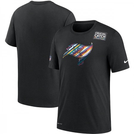 Men's Tampa Bay Buccaneers 2020 Black Sideline Crucial Catch Performance T-Shirt