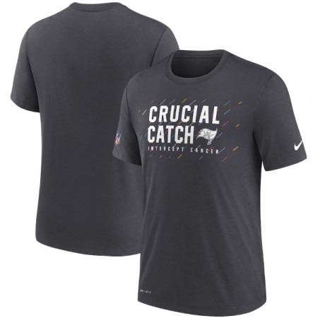 Men's Tampa Bay Buccaneers Charcoal 2021 Crucial Catch Performance T-Shirt