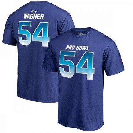 Seahawks #54 Bobby Wagner AFC Pro Line 2018 NFL Pro Bowl Royal T-Shirt