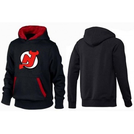 New Jersey Devils Pullover Hoodie Black & Red