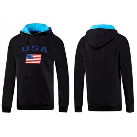 Olympic Team USA Pullover Hoodie Black & Blue