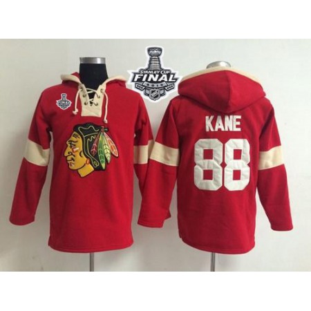 Chicago Blackhawks #88 Patrick Kane Red 2015 Stanley Cup Pullover NHL Hoodie