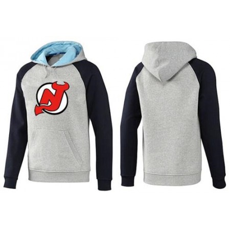 New Jersey Devils Pullover Hoodie Grey & Blue