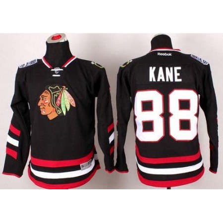 Blackhawks #88 Patrick Kane Black 2014 Stadium Series Stitched Youth NHL Jersey