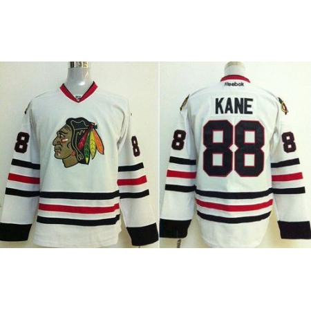 Blackhawks #88 Patrick Kane Stitched White Youth NHL Jersey