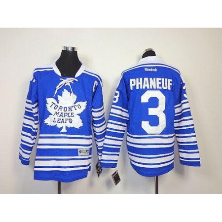 Maple Leafs #3 Dion Phaneuf Blue 2014 Winter Classic Stitched Youth NHL Jersey