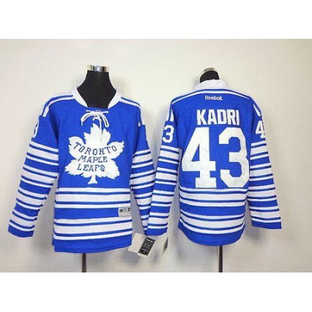 Maple Leafs #43 Nazem Kadri Blue 2014 Winter Classic Stitched Youth NHL Jersey
