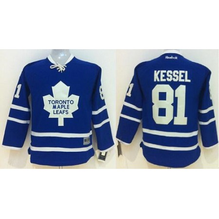 Maple Leafs #81 Kessel Blue Stitched Youth NHL Jersey