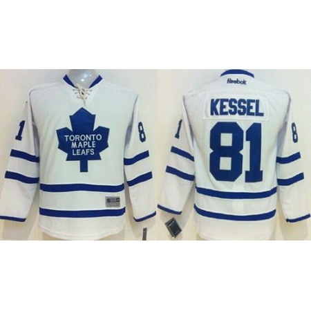Maple Leafs #81 Phil Kessel White Stitched Youth NHL Jersey