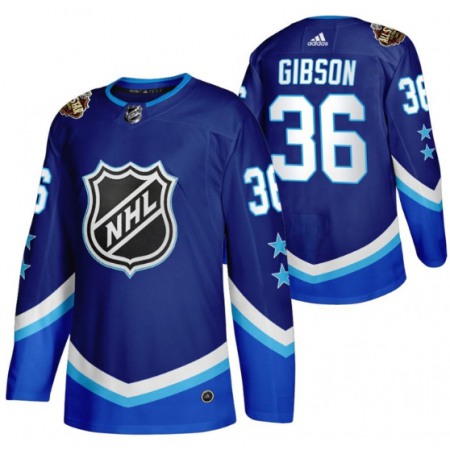 Men's Anaheim Ducks #36 John Gibson 2022 All-Star Blue Stitched Jersey