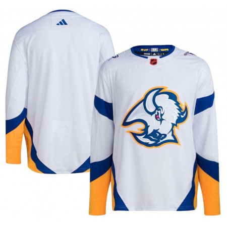 Men's Buffalo Sabres Blank White 2022/23 Reverse Retro Stitched Jersey