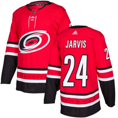 Men's Carolina Hurricanes #24 Seth Jarvis Red Stitched Jersey