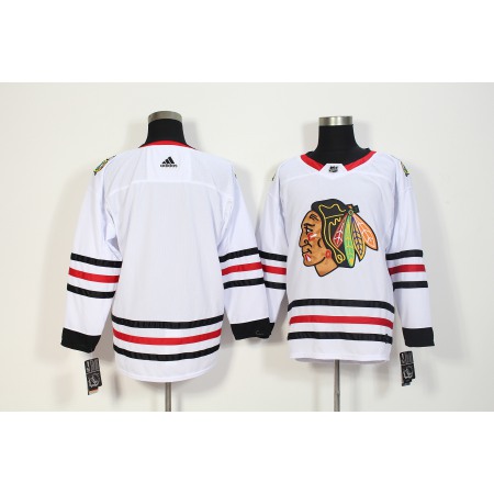 Men's Adidas Chicago Blackhawks White Stitched NHL Jersey
