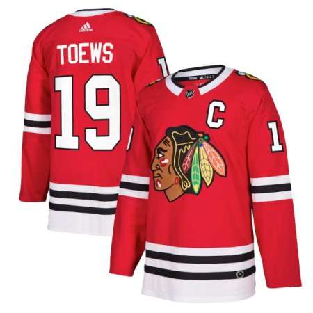 Men's Chicago Blackhawks #19 Jonathan Toews Red Adidas Stitched NHL Jersey