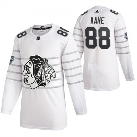 Men's Chicago Blackhawks #88 Patrick Kane 2020 White All Star Stitched NHL Jersey
