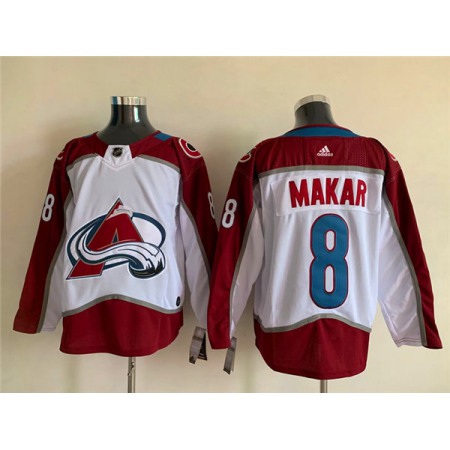 Men's Colorado Avalanche #8 Cale Makar White Stitched NHL Jersey