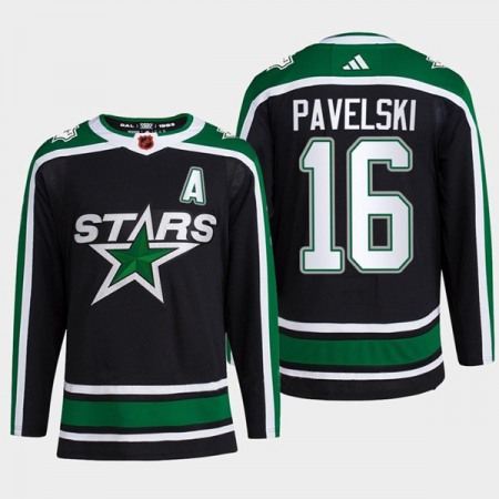 Men's Dallas Stars #16 Joe Pavelski Black 2022-23 Reverse Retro Stitched Jersey