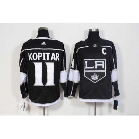 Men's Adidas Los Angeles Kings #11 Anze Kopitar Black Stitched NHL Jersey