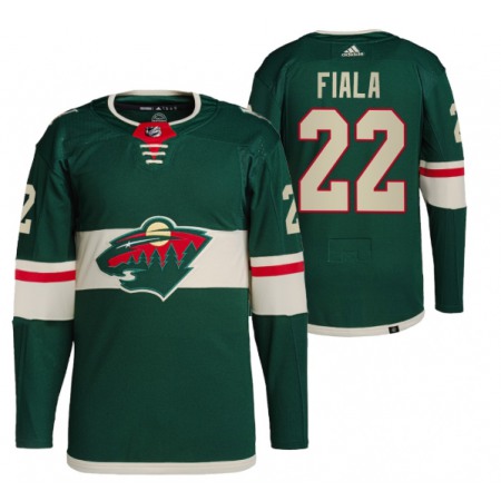 Men's Minnesota Wild #22 Kevin Fiala Green Stitched Jersey