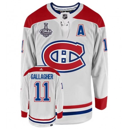 Men's Montreal Canadiens Customized White 2021 Stanley Cup Final Patch Stitched Jersey